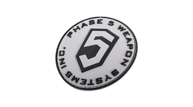 Phase 5™ 3D PVC Patch - Grey Circle logo